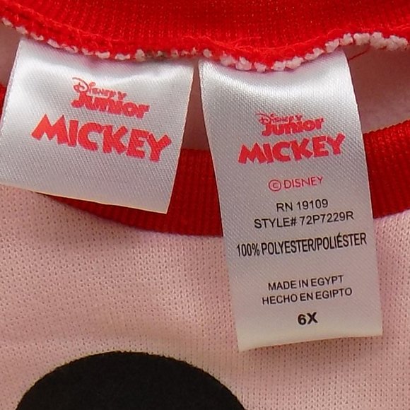 Disney Junior Mickey & Minnie Mouse Christmas Pajama Set Multiple Sizes NWT - Picture 7 of 7